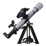 Telescópio Refrator Lorben 80mm F/11 900mm Smartphone Tripé Cor Cinza
