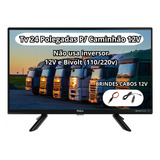 Televisão 24 Polegadas 12volts Antena Led Hd Caminhão Van