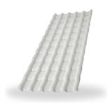 Telha Plan Colonial De Pvc Lux Telhas 2,42m X 0,88m Cinza