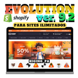 Tema Shopify Evolution + Atualizações Brinde