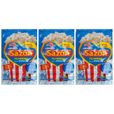 Tempero Sazon Pipoca Sabor Manteiga Kit C/3 Unidades De 60g