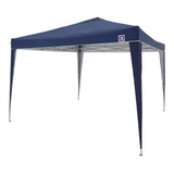 Tenda Gazebo Alumínio Dobrável 3mx3m Poliéster Azul Bel