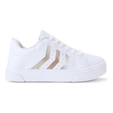 Tênis Academia Feminino Branco Casual Lindo Lançamento