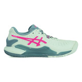 Tênis Asics Gel Resolution 9 Padel Branco E Verde