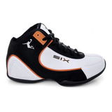 Tenis Basquete Six Street Charge - Branco Laranja