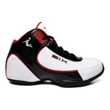 Tenis Basquete Six Street Charge - Branco Vermelho Exclusivo