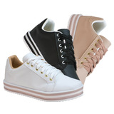 Tenis Casual Feminino Kit 03 Pares Sapatenis | P01.tc.kt3