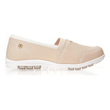 Tênis Casual Slip On Feminino Bege Kolosh