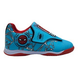 Tênis Chuteira Infantil Spider-man Marvel Futsal 4112 Velcro