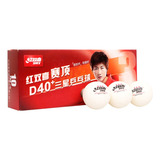 Tênis De Mesa Bola Novo Plástico Dhs D40+ 3 Estrela 100 Unid