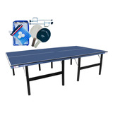 Tênis De Mesa/ping Pong Mdp 15mm Com Kit Vigor Procópio Cor Azul