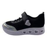 Tenis Esportivo Infantil Meninas Molekinha Led Cores Confort