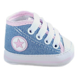 Tênis Estilo All Star Bebê Branco Menino Sapato Infantil