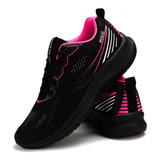 Tênis Feminino Caminhada Polo Running Leve E Macio