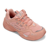 Tênis Feminino Casual Flatform Rosa Fila Attrek Original 