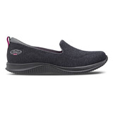 Tênis Feminino Casual Mantra Slip On Cor Preto Tamanho 35 Olympikus