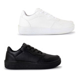 Tênis Feminino E Masculino Kit 2 Pares Casual Confortável