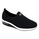 Tênis Feminino Modare Ultraconforto Gel Tech Macio - Preto
