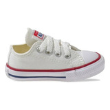 Tênis Infantil All Star Cano Baixo Branco Converse Original 