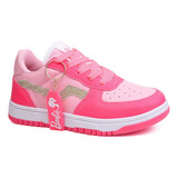 Tenis Infantil Feminino Barbie Rosa Lançament