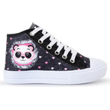 Tênis Infantil Panda Feminino Botinha Glitter Menina