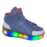 Tenis Masculino Com Rodinha E Luz Led Diversão Menino Patins