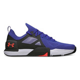 Tênis Masculino Under Armour Tribase Cross Cor Preto/azul - Adulto 44 Br