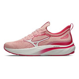 Tênis Mizuno Glow Feminino Rosa Corrida Caminhada Academia