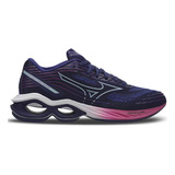 Tênis Mizuno Wave Creation 24 Feminino Azul Academia