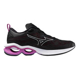 Tênis Mizuno Wave Creation 25 Se Preto / Rosa - Feminino