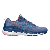 Tênis Mizuno Wave Way 3 Feminino Azul Promoção
