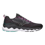 Tênis Mizuno Wave Way 3 Feminino Preto E Rosa Promoção Pix