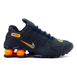 Tenis Premium Com 4 Molas Nike Shox Prm Eu Nz Tira Impactos 