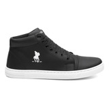 Tênis Sapatenis Masculino Polo Plus Cano Alto Estilo Botinha