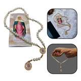 Terço Craquelado Nossa Senhora Das Lágrimas Folheto Novena