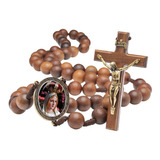 Terço De Parede Com Imagem De Nossa Senhora De Fátima 