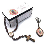 Terço E Chaveiro Nossa Senhora De Guadalupe Com Caixinha