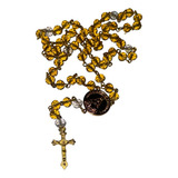 Terço Nossa Senhora Aparecida - Cristal 8mm - 42cm