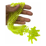 Terços Plásticos Nylon 27cm - 36 Unidades - Amarelo Cristal