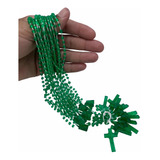 Terços Plásticos Nylon 27cm - 60 Unidades - Verde Cristal