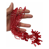 Terços Plásticos Nylon 27cm - 60 Unidades - Vermelho Cristal
