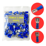 Terminal Pré-isolado Fêmea Azul 1,5-2,5mm - 500 Peças