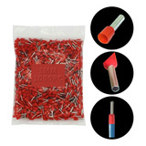 Terminal Tubular Pre Isolado 1mm De Cobre Kit 1000 Peças