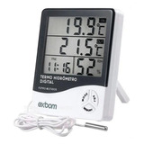 Termo Higrômetro Digital Temperatura Umidade Relógio