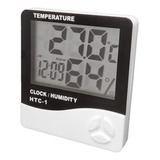 Termo Higrômetro Relógio Termômetro Sensor Umidade
