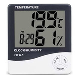 Termo-higrômetro Digital Relógio Umidade E Temperatura