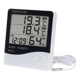 Termo-higrômetro Relógio Umidade Temperatura Sensor Externo