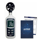 Termômetro Anemômetro + Certificado Calibração - Akrom Kr915