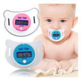 Termômetro Chupeta Bebe Crianca Digital Azul E Rosa