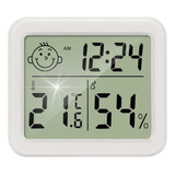 Termômetro Higrômetro Digital Umidade Temperatura Relógio